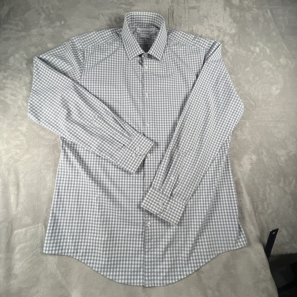 Mizzen + Main Leeward  Plaid L/S Performance Shirt Mens XX-Large Standard Fit
